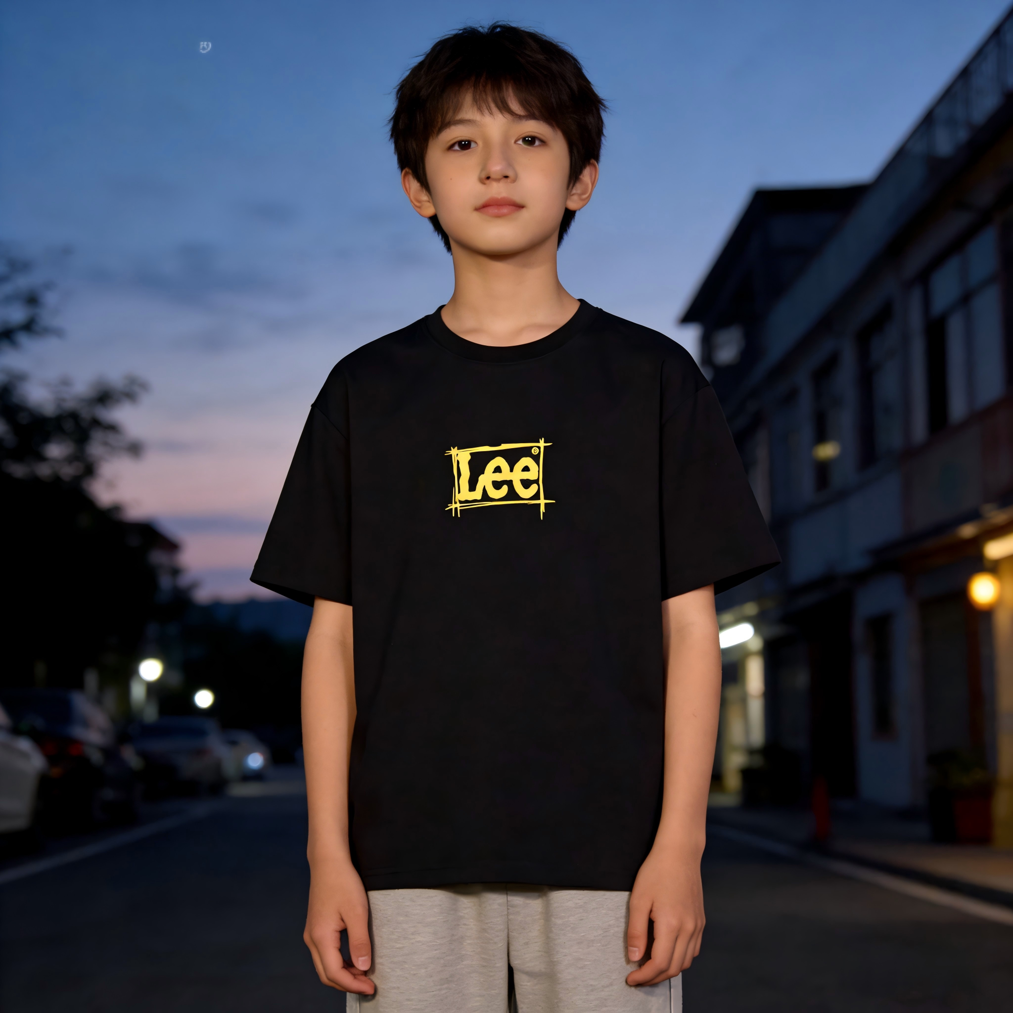 Leekids圆领透气短袖T恤图片