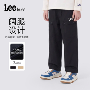 Lee kids儿童工装裤男童女童直筒多口袋休闲裤户外风大童运动长裤