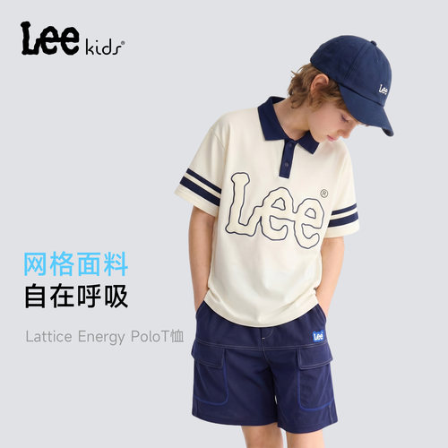 Leekids儿童POLO衫夏季透气