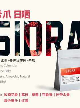 哥伦比亚分界线庄园 希爪 sidra 厌氧日晒新鲜现烘手冲单品咖啡豆