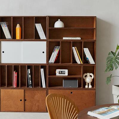 海洋板10464代组合柜电视柜储物柜模块化书柜自柜可由拼接合现简