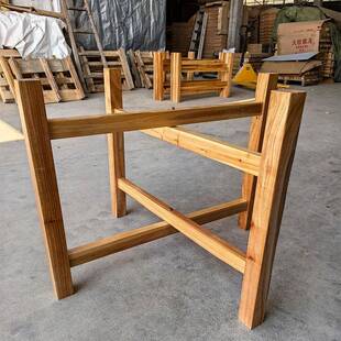 桌厂家实木木桌脚宴席婚庆大排档农家乐饭餐店桌实圆配套EVK桌脚