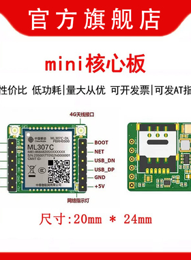 ML307C模组核心板中移物联4GCat.1核心板小智AI联网配件串口通信