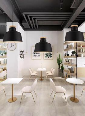 厅北欧工业19516餐吊风灯卡现代个性简约餐吧台吊灯马龙单头灯罩