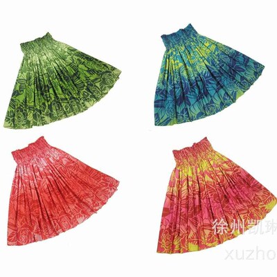 Hawaiian Dance Skirt Skirt Holiday Beach Travel Linen Skirt