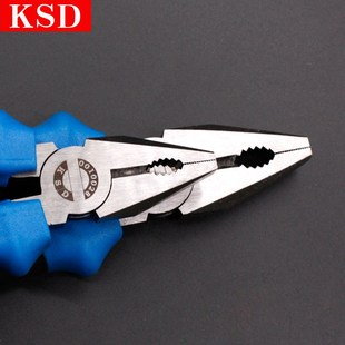 KSD钢丝钳多功能万用家用工业级老虎钳扁嘴弯嘴针嘴迷你寸钳子