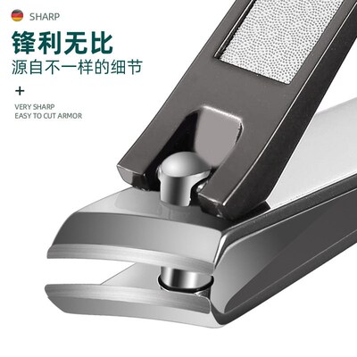 Nail clipper stainless steel single tip with nail file eagle
