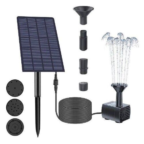 DIY Solar Panel Fountain 1.5/2.5W Ground Insertion Fountain