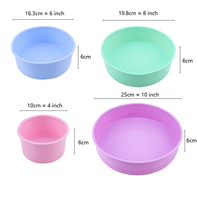Silicone Baking Mold Round Silicone Rectangular Bread Cake M