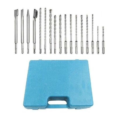 17PCS Electric Rotary Hammer Drill Bits and Chisels Kit