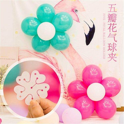 Wedding petal flower balloon clips decoration, creative wedd
