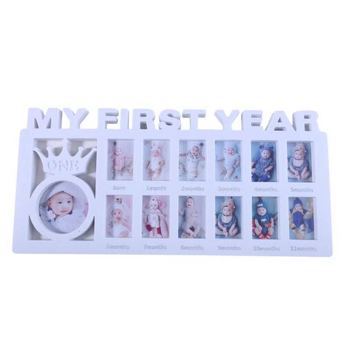 My First Year Baby Keepsake Frame 0-12 Months Pictures Photo