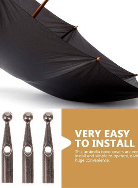 10 Pcs Umbrella Tail Beads Long Handle Repair Parts