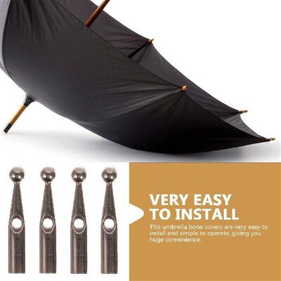 10 Pcs Umbrella Tail Beads Long Handle Repair Parts