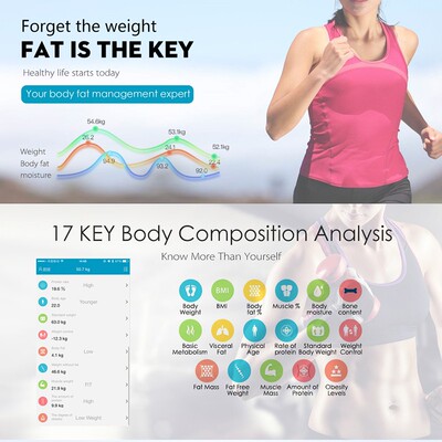Body Fat Electronic LED Digital Weight Balance Smart Scale