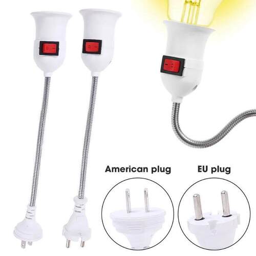 E27 Flexible Extension Converter LED Light Lamp Bulb Extend