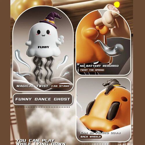 Dancing Ghosts&Dancing Corn Kids Clockwork Pet Toys Cartoon