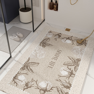 浴室满铺防滑垫丝圈浴室垫儿童孕妇洗澡按摩地垫淋浴间垫定制