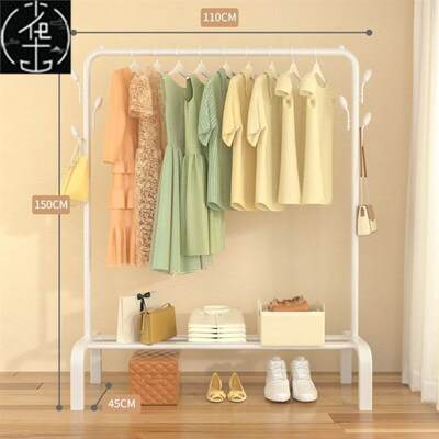 Simple clothes rack folding balcony clKothes drying pole 衣