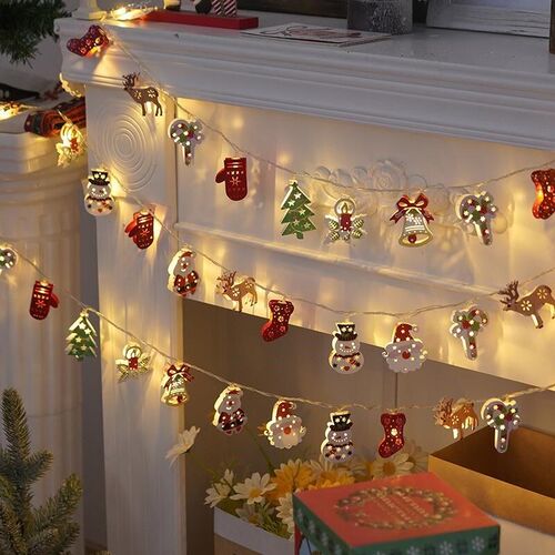 Christmas Light String LED Outdoor Santa Claus Lantern灯串