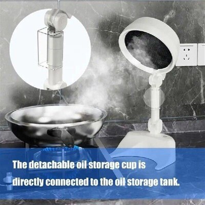 U0DE Portable Desktop Hood Exhaust Fan for Indoor BBQ and