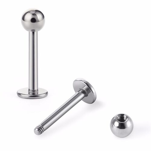 Stainless Steel Lip Studs Green CandyColored 12mm for Lips E