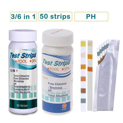 Swimming Pool Test Paper Residual Chlorine PH Value Alkalini