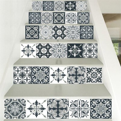 Portuguese Style Ceramic kitchen Tiles Abstract Pattern Wall