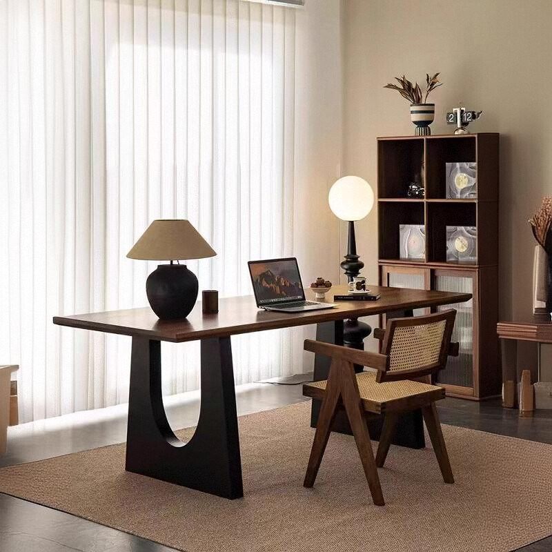 实木餐桌胡桃木色客厅书桌长桌工作台大板书桌会议桌办公桌椅,商业/办公家具,会议桌,淘宝优惠券,粉丝福利购,淘宝优惠卷