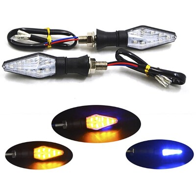 1/2/4Pcs 12LED Universal Motorcycle LED Turn Signal Indicato