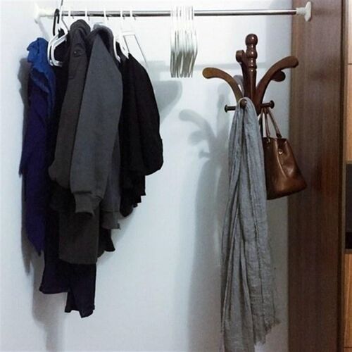 New tension rod head curtain set pull bar bathroom bedroom s