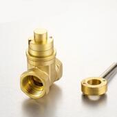 16T黄铜磁 15W 锁闭丝性扣闸Z阀DN1550水管516暖气钥匙防盗阀