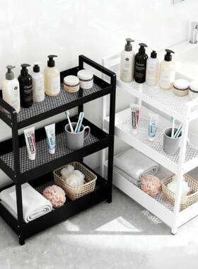 钢黑色置物架厨房配收纳碳架火架锅店三层菜可移动家用落地碳钢置