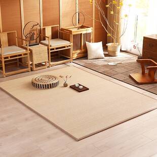 窗日阳台编织毯飘n8pRPtWj窗地式 榻榻米卧室客厅 垫竹地毯新中地式