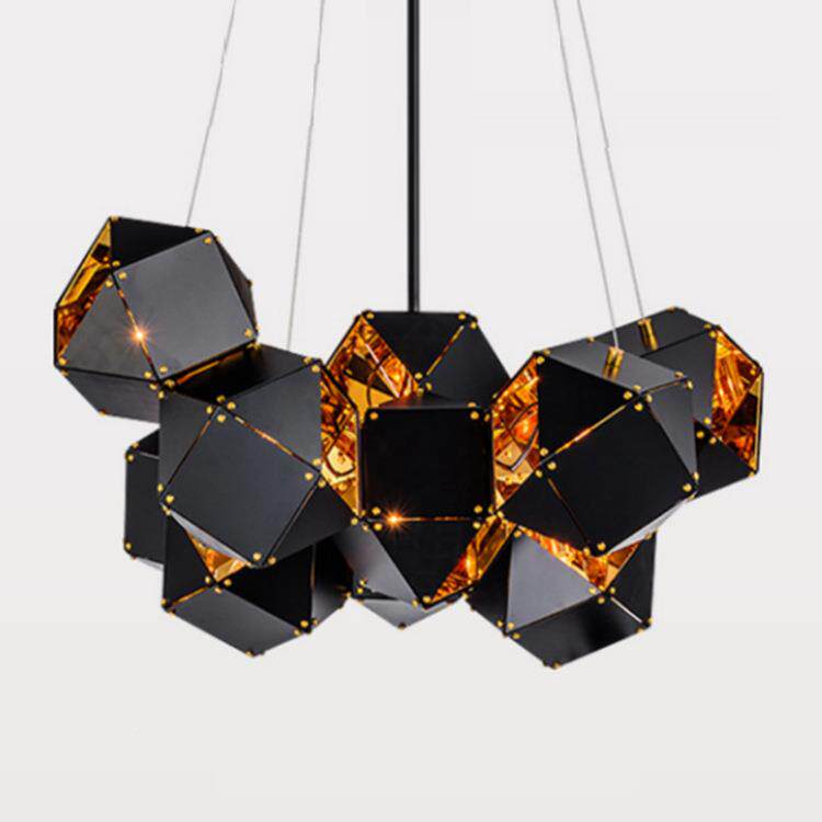 后现代FMMD8019北欧黑头金属多客厅餐厅酒吧台D客厅灯创意个性NA