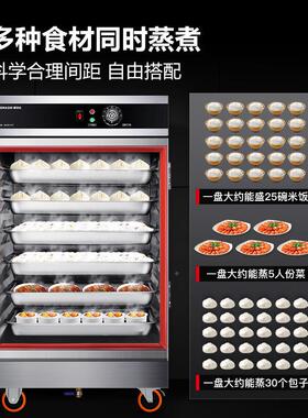 徳玛仕自商用柜蒸饭蒸电磁海RPQ鲜蒸柜电热全动大型箱食堂炖汤馒