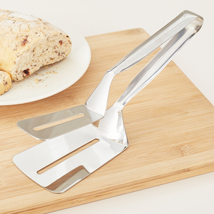 30不锈钢煎牛排夹子 牛排夹食物食品夹子披萨铲夹烧烤肉夹手抓饼