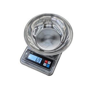 精准家用不锈钢电子食品秤商用00g配料秤 不锈钢碗盘实用烘焙称