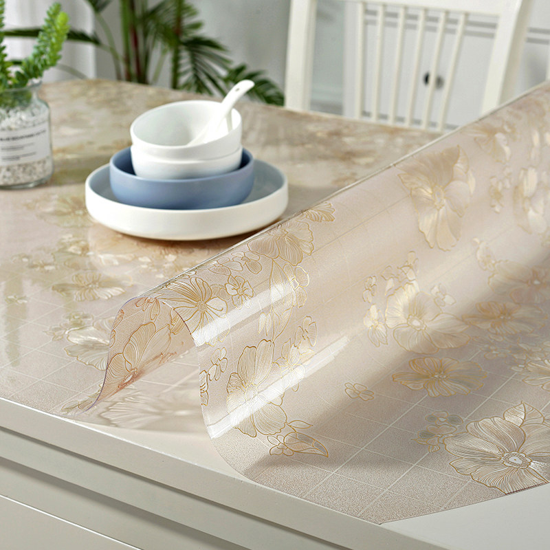 加厚餐桌布家用桌垫软pvc玻璃餐桌垫椭圆形桌布防水防烫防油免洗,居家布艺,桌布,淘宝优惠券,粉丝福利购,淘宝优惠卷