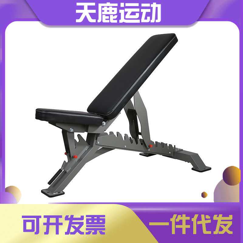 厂家直供多档可调节商用哑铃凳家用可折叠健身椅仰卧起坐健身板