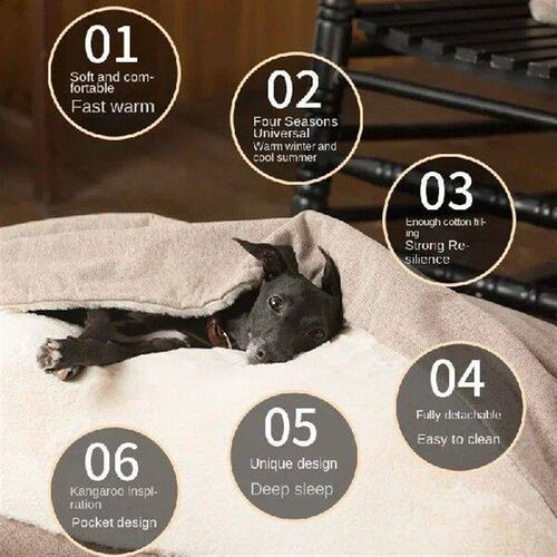 Warm Winter Dogs Pet Bed Kennel Removable Washable