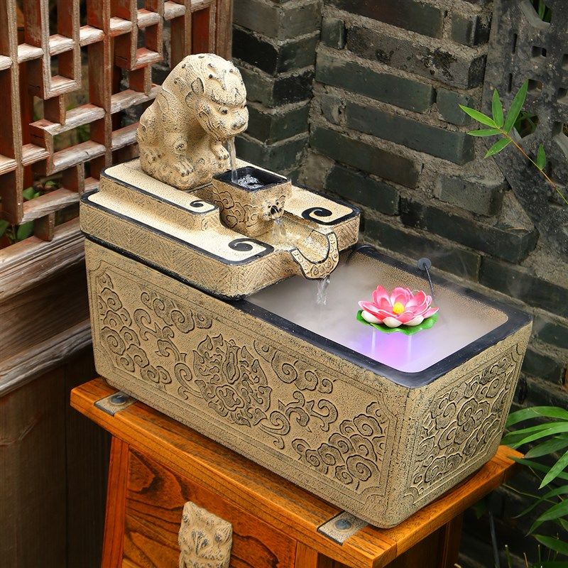 大号喷泉流水摆件客厅招财开业送礼生财循环水景观公司前台装饰品,家居饰品,流水摆件,淘宝优惠券,粉丝福利购,淘宝优惠卷