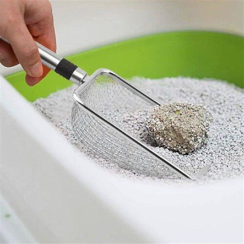 Pet Poop Shovel Fine Mesh Sand Shovel Stainless Steel Cat
