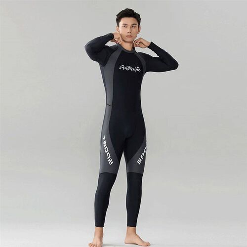 Plus Size One Piece Wetsuit Man Normal Fabric Surfing Swimwe