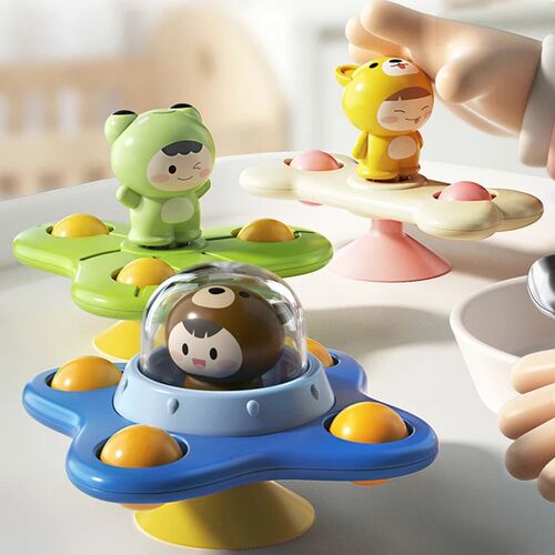 Baby Toys Suction Cup Spinner Toys for Children Fidget Spinn