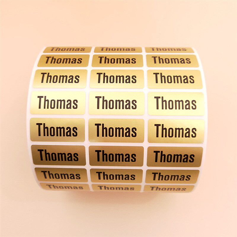 200pcs Personlized First Name Sticker Custom Waterproof - 实物图