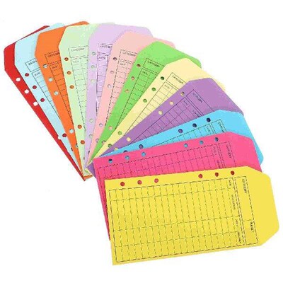 12 Pcs Budget Envelope Colored Kraft Paper Chinese Letter