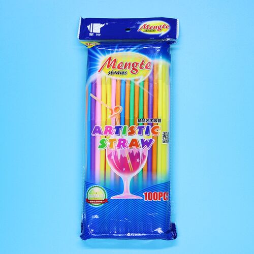 100 soft plastic curved mixed color square disposable sucker