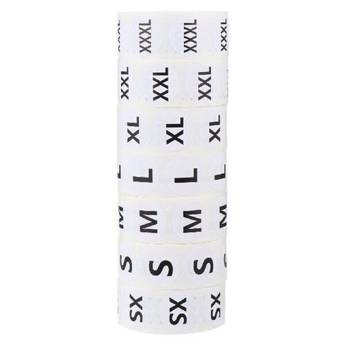 3500pcs Clothing Size Stickers Self Adhesive Round Labels