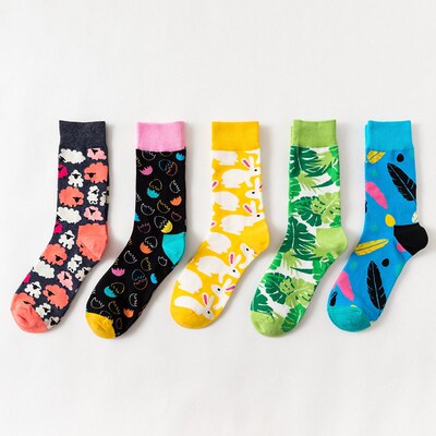 Hot Sales Funny Socks Women Casual Cartoon Lovely Girls Port